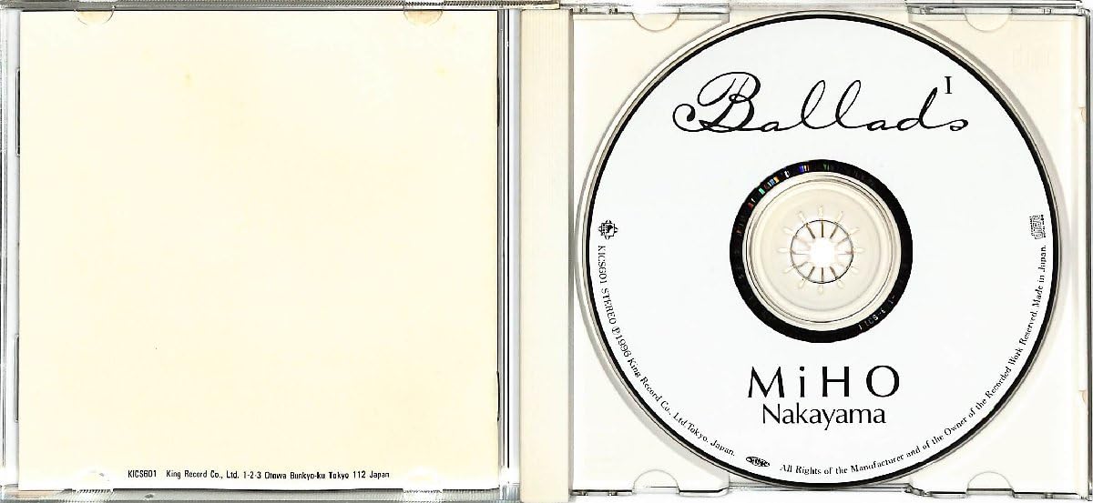 Amazon.co.jp: CD□中山美穂□Ballads I□KICS-601 : おもちゃ